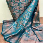 Katan silk sarees with zari weaving