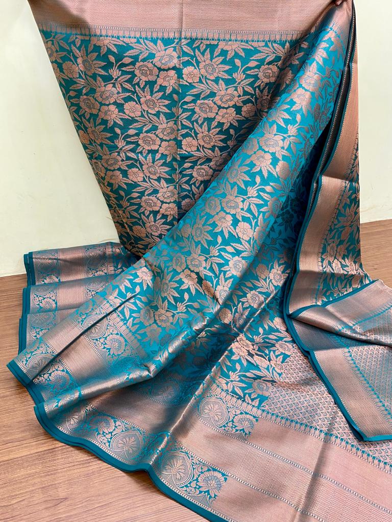 You are currently viewing Katan silk sarees with zari weaving